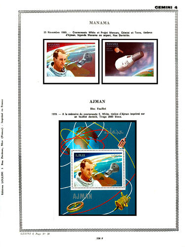 page number _238_F_ from album espace to collect stamps