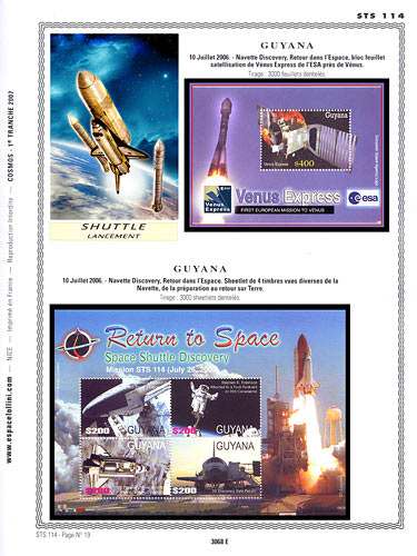 page _3068_E_ de album collection espace de timbres