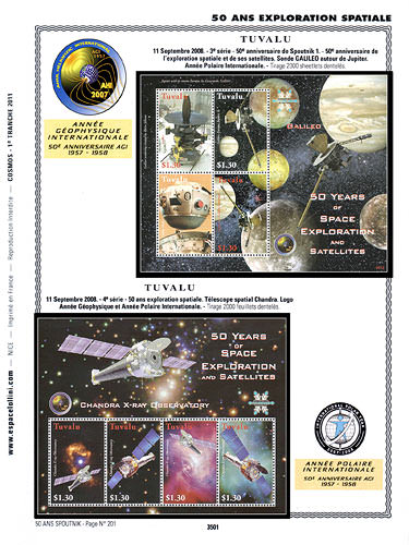 page _3501__ de album collection espace de timbres