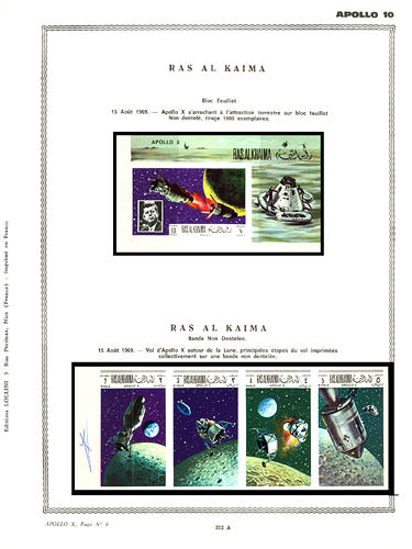 page number _353_A_ from album espace to collect stamps