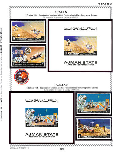 page _842_C_ de album collection espace de timbres