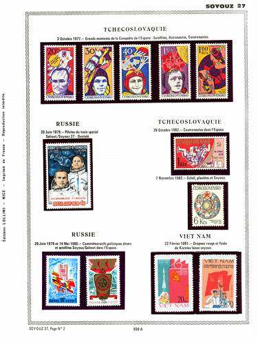 page number _930_A_ from album espace to collect stamps