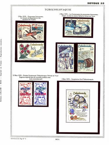 page number _942_A_ from album espace to collect stamps