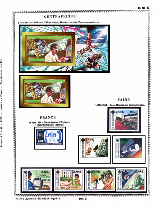 page _1195_B_ de album collection espace de timbres