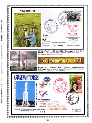 page kourou_1435__ de album collection kourou de timbres