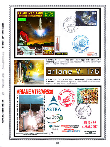 page kourou_1480__ de album collection kourou de timbres