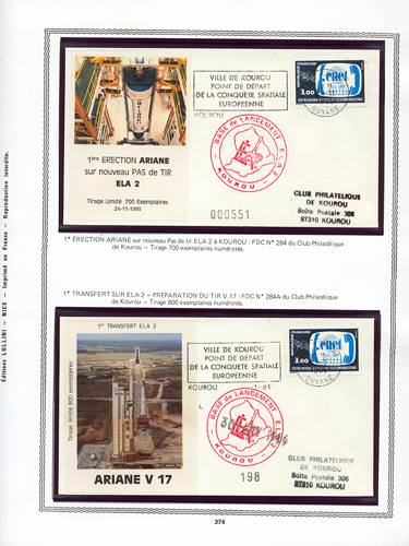 page number kourou_374__ from album kourou to collect stamps