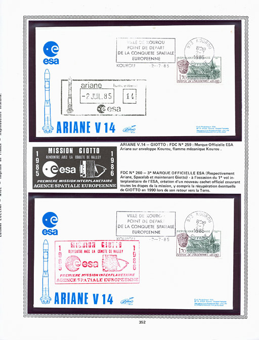 page kourou_352__ from album collection kourou of stamps