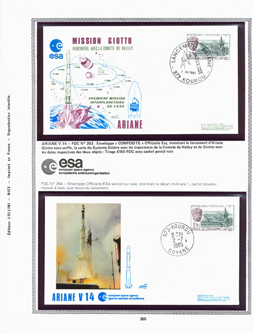 page kourou_355__ from album collection kourou of stamps