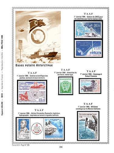 page pole_206__ de album collection pole de timbres