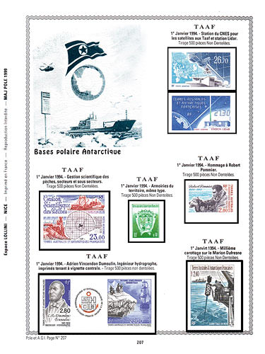 page pole_207__ de album collection pole de timbres