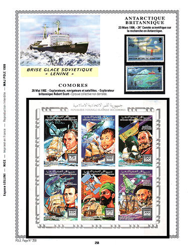 page pole_258__ de album collection pole de timbres