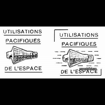 le timbre 1100 HAI 1/4 and 1100 HAI 5/8 overprints