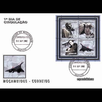 le timbre concorde MOZ 19/22 F