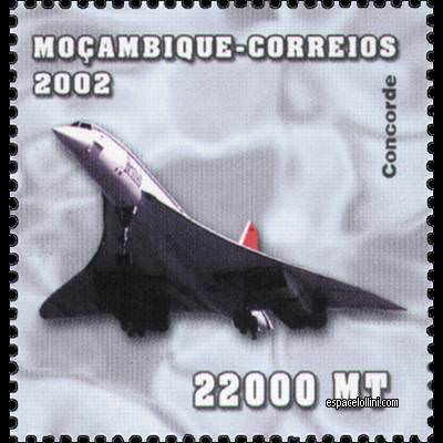 le timbre concorde MOZ 22