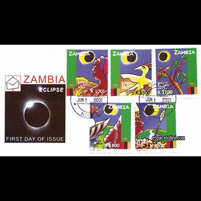 le timbre 10210 ZAM 1/5 F