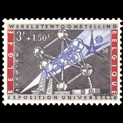 le timbre atome BEL 5 detail