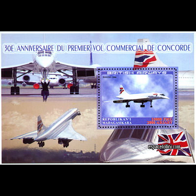 the stamp concorde MAD 67 B