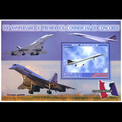 the stamp concorde MAD 66 B