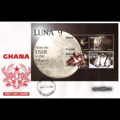 the stamp 10401 GHA 1/4 F
