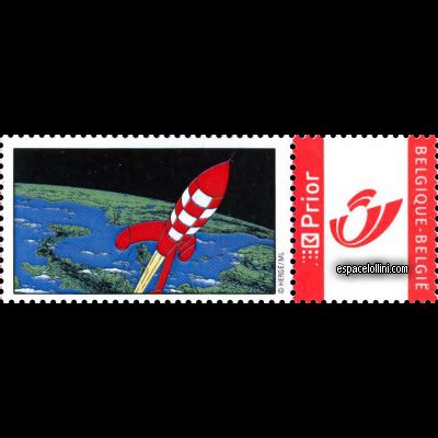 the stamp 10360 BEL 6 label + stamp