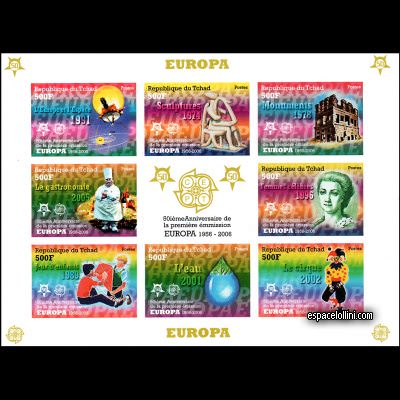 le timbre 10388 TCH 9/16 DA