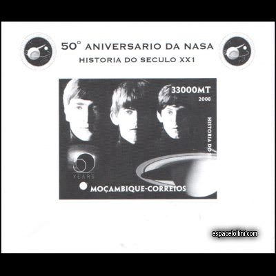 le timbre 10430 MOZ 11 KA noir
