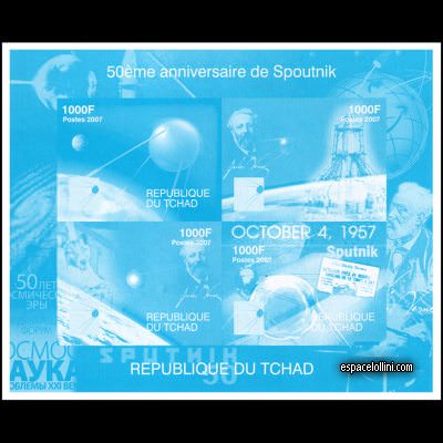 le timbre 10430 TCH 1/4 KA bleu