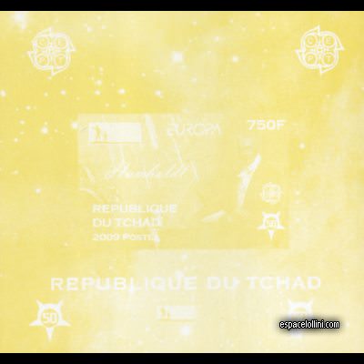 le timbre 10454 TCH 64 KA Yellow