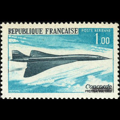 the stamp concorde FRA 1