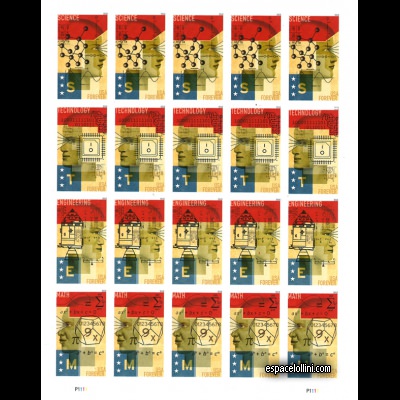 le timbre 10580 USA 1/4 G