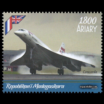 the stamp concorde MAD 73