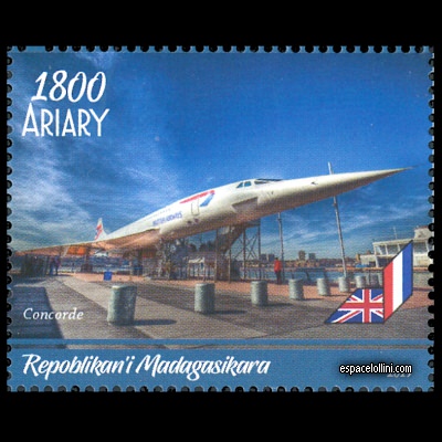 the stamp concorde MAD 74