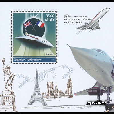 the stamp concorde MAD 80 B
