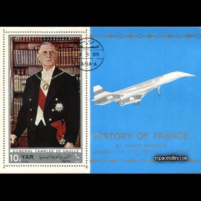 the stamp concorde YAR 1 F