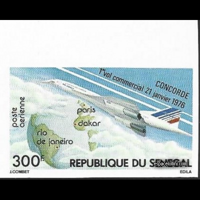 le timbre concorde SEN 1 A