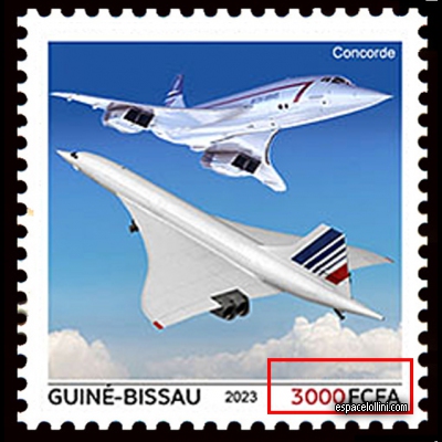 the stamp concorde GUB 108