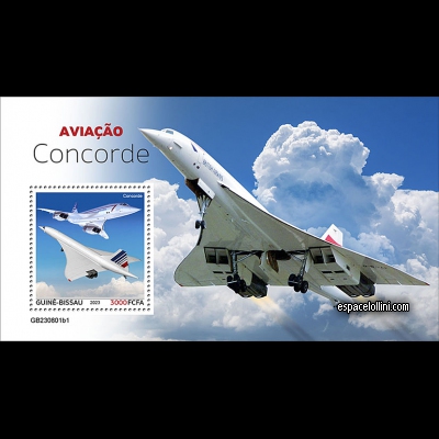 the stamp concorde GUB 108 B