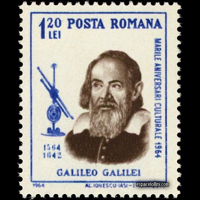 the stamp astronome ROU 4