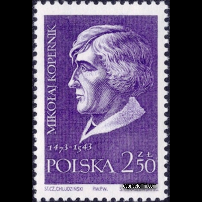the stamp astronome POL 13