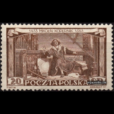 the stamp astronome POL 9