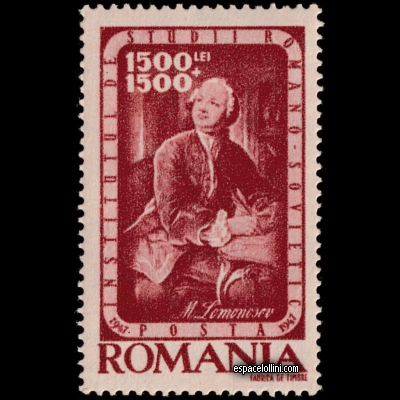 the stamp astronome ROU 1