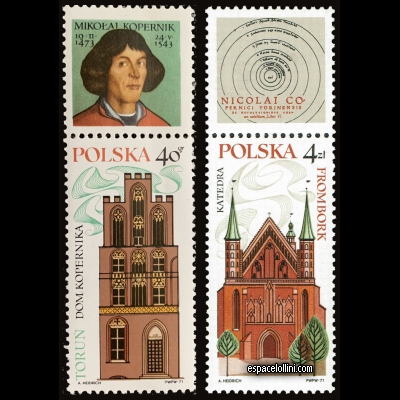 le timbre astronome POL 22 + 25