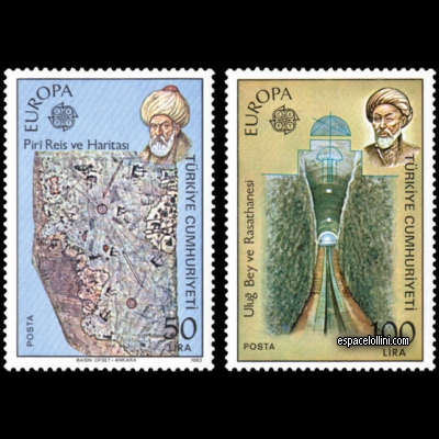 the stamp astronome TUR 5/6