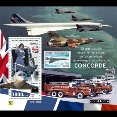 the stamp concorde CAR 115 B