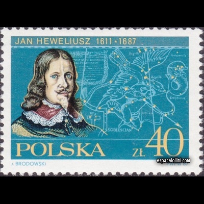 the stamp astronome POL 43